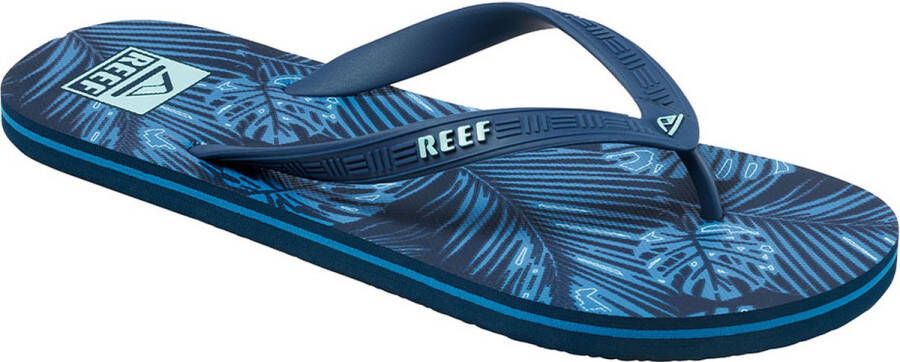 Reef Heren Seaside Prints Slippers Navy Palm 26cm - Foto 1