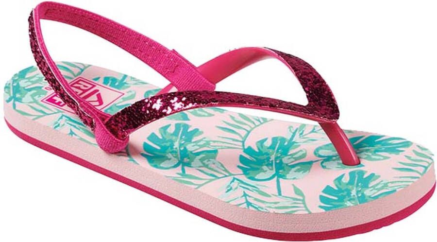 Reef teenslippers met hielbandje roze met glitters Rubber 23-24 - Foto 3