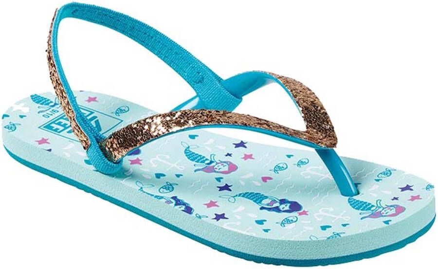 Reef Little Stargazer Prints Kinder Teenslippers Ci4107 Kleur Blauw c