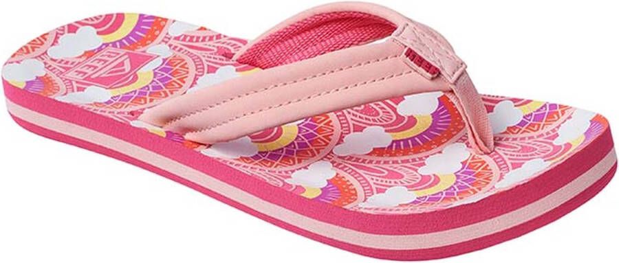 Reef Kids Ahi Unisex Slippers Rainbows And Clouds - Foto 5
