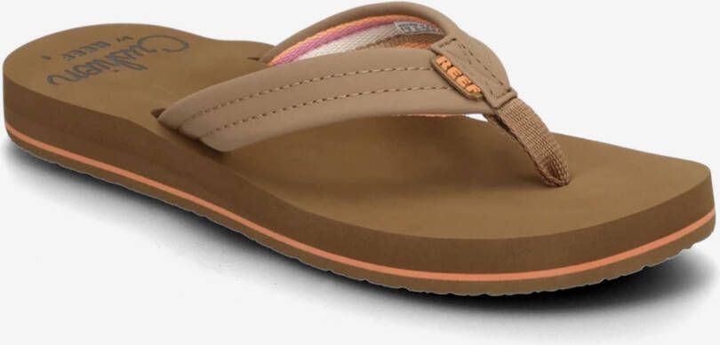 Reef Cushion Breezetan Smoothie Dames Slippers Cognac