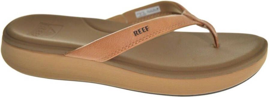 Reef Cushion Cloud Natural Dames Slippers Zwart