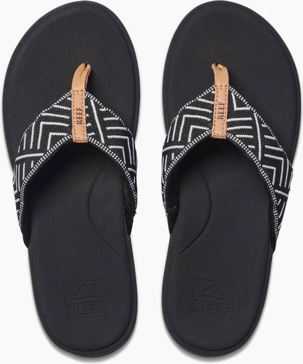 Reef CUSHION CLOUD TX BLACK GEO Dames Slippers black geo
