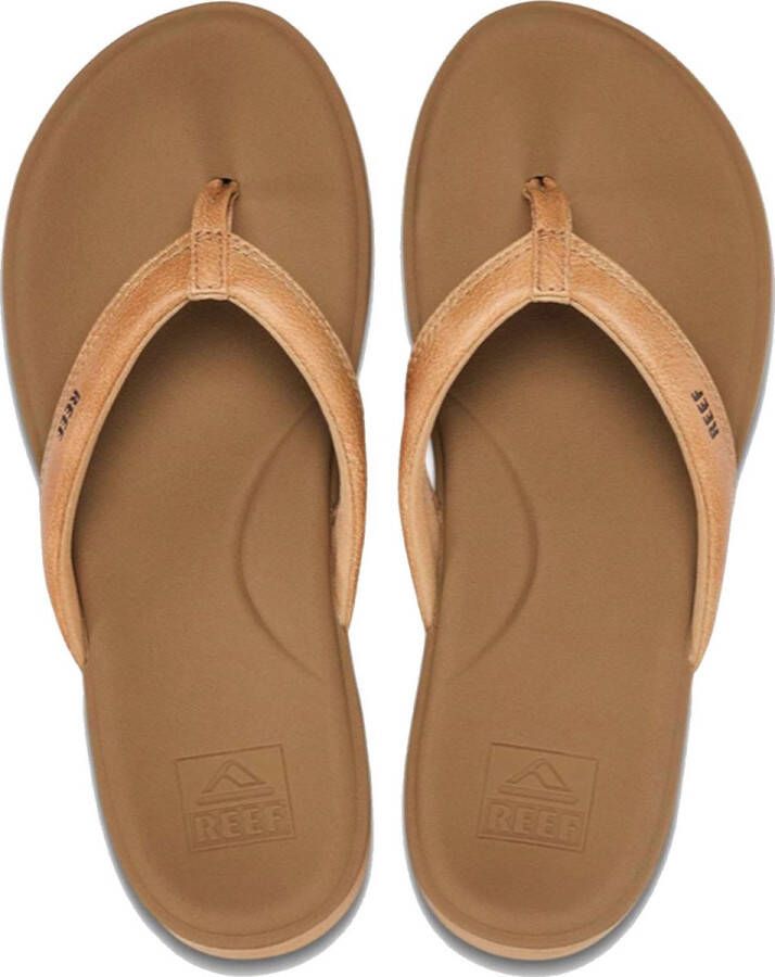 Reef Cushion Cloudnatural Dames Slippers Cognac