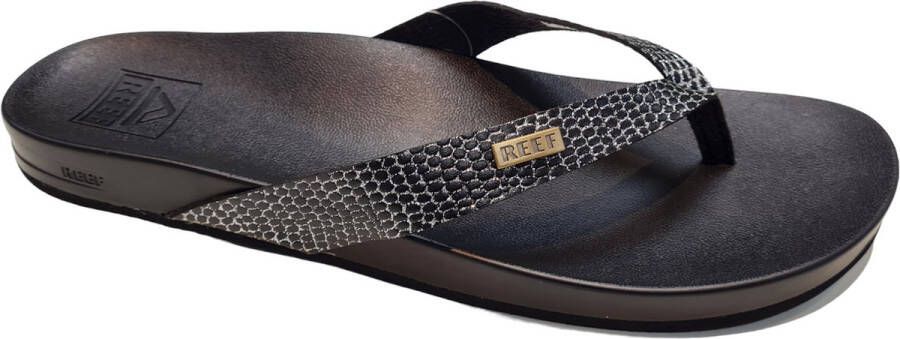 Reef Cushion Court Teenslippers Zomer slippers Dames Zwart - Foto 3