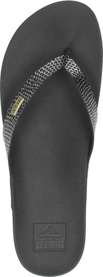 Reef Cushion Court Teenslippers Dames Zwart