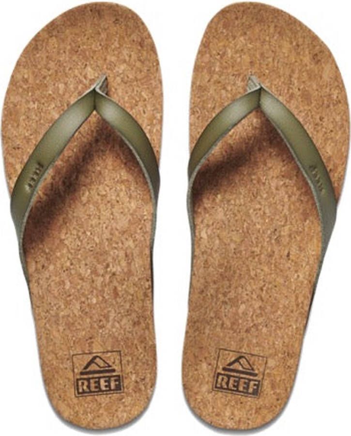 Reef Cushion Court Teenslippers Zomer slippers Dames Groen