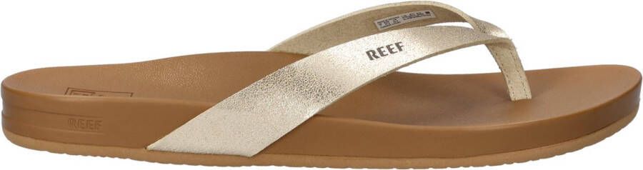 Reef Cushion Court Teenslippers Zomer slippers Dames Goud