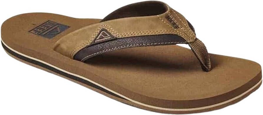 Bruin Tinten Cushion Teenslippers Zomer slippers Heren Cognac