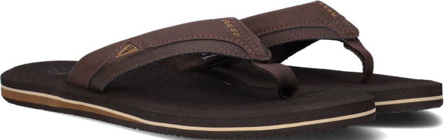 Bruin Tinten Cushion Teenslippers Zomer slippers Heren Bruin