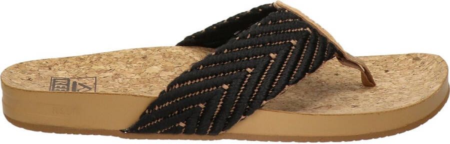 Reef Cushion Strand Dames Slippers Black Natural - Foto 3