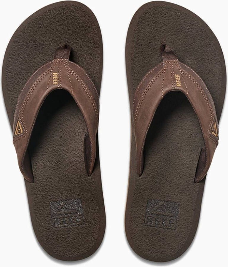 Bruin Tinten Cushion Teenslippers Zomer slippers Heren Bruin