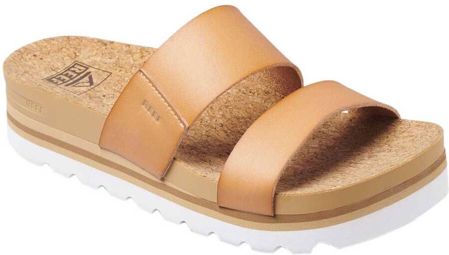 Reef CUSHION VISTA HI NATURAL Volwassenen Dames slippers Kleur: Cognac