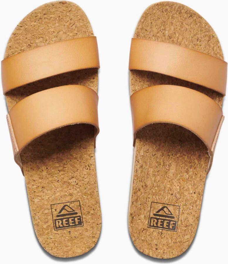 Reef CUSHION VISTA HI NATURAL Volwassenen Dames slippers Kleur: Cognac - Foto 2
