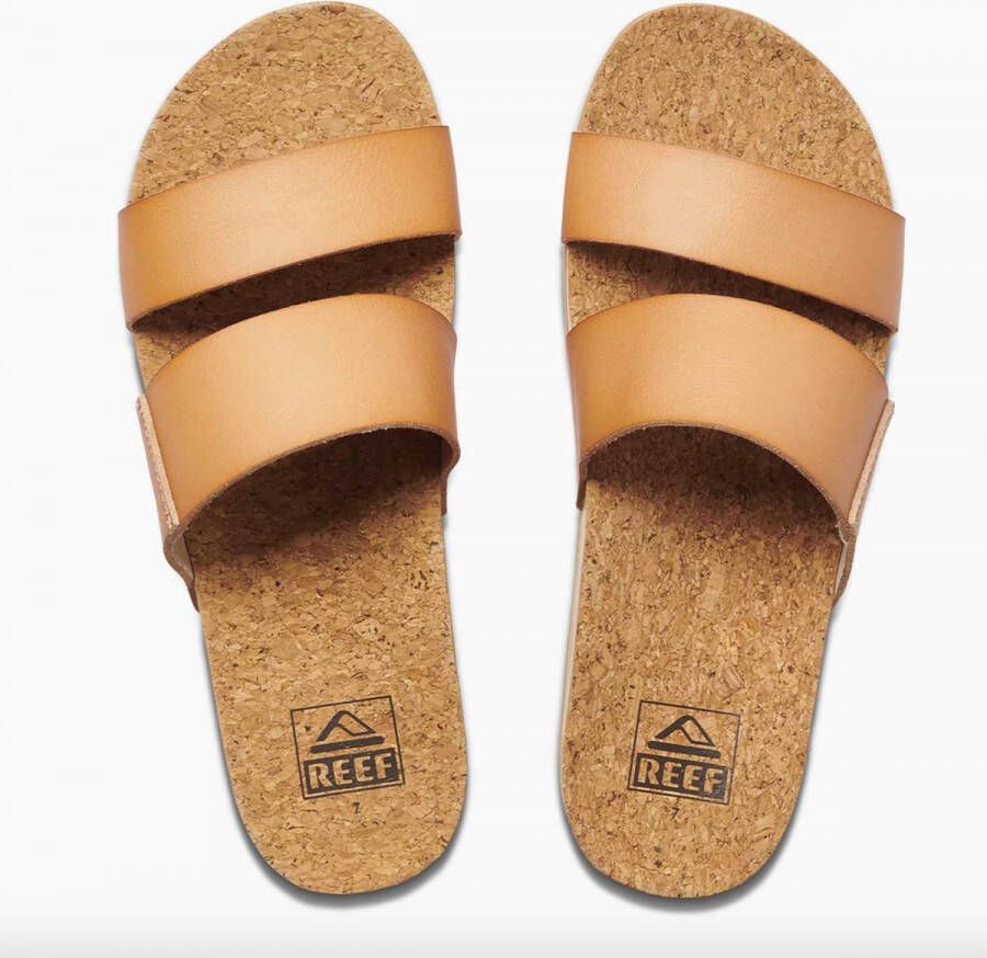 Reef CUSHION VISTA HI NATURAL Volwassenen Dames slippers Kleur: Cognac