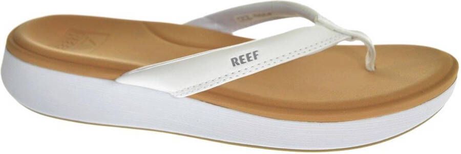 Reef Cushion Cloud Slippers Dames synthetische slippers White Tan - Foto 4