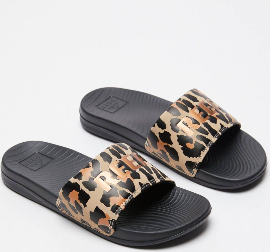 Reef Dames Slippers One Slide Classic Leopa