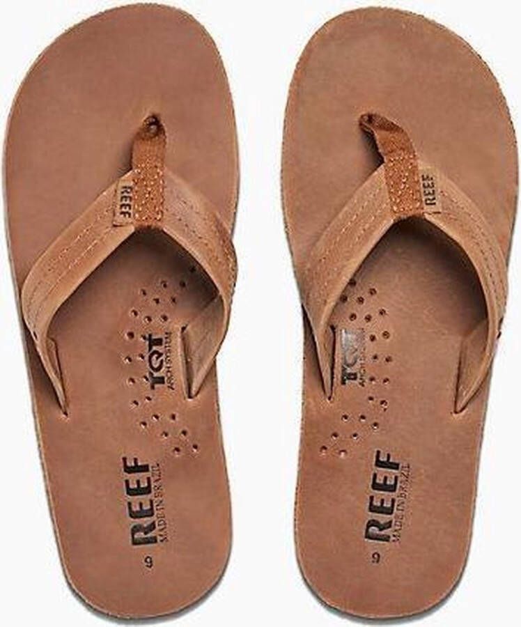 Reef Heren Darftsmen Slippers Bronze Brown 31cm