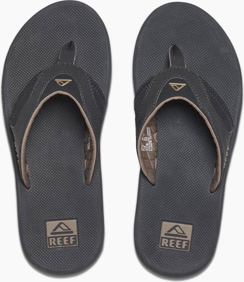 Reef Fanning Heren Slippers Zwart Bruin - Foto 1