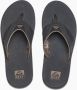 Reef Fanning Heren Slippers Zwart Bruin - Thumbnail 1