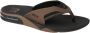 Reef Fanning Heren Slippers Zwart Bruin - Thumbnail 1