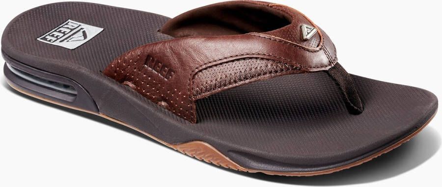 Reef Fanning Leather Lux Espresso Heren Slippers CI8085