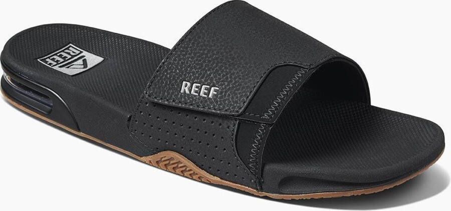 Reef Fanning Slideblack Silver Heren Slippers Zwart Zilver - Foto 4