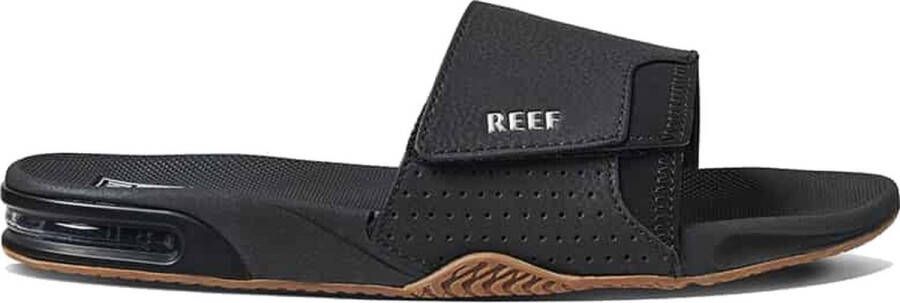 Reef Fanning Slideblack Silver Heren Slippers Zwart Zilver - Foto 6