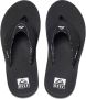 Reef Fanningblack Dames Slippers Zwart - Thumbnail 1