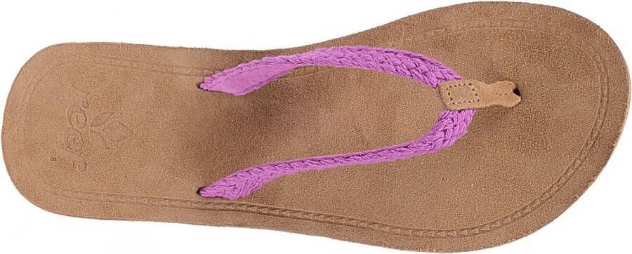 Reef Gypsy Macrame Dames Slippers Bruin Paars