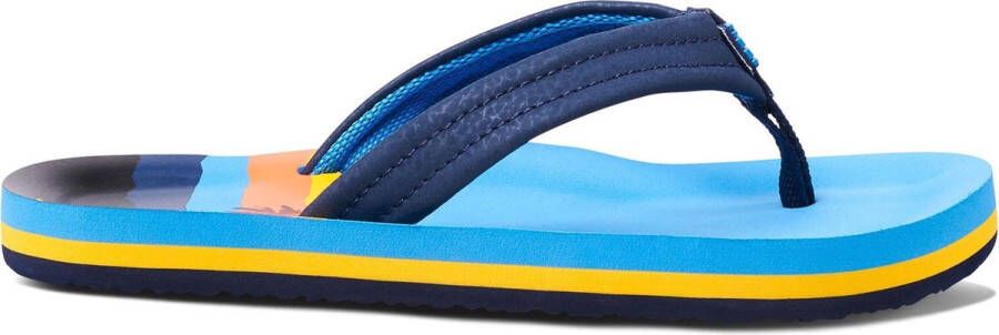 Reef Kids Ahi Jongens Slippers Blue Hawaii