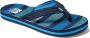 Reef Kids Ahideep Sea Stripes Jongens Slippers Blauw - Thumbnail 2