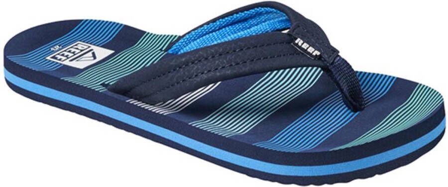 Reef Kids Ahi Jongens Slippers Donkerblauw Blauw