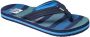 Reef Kids Ahideep Sea Stripes Slippers Blauw - Thumbnail 3