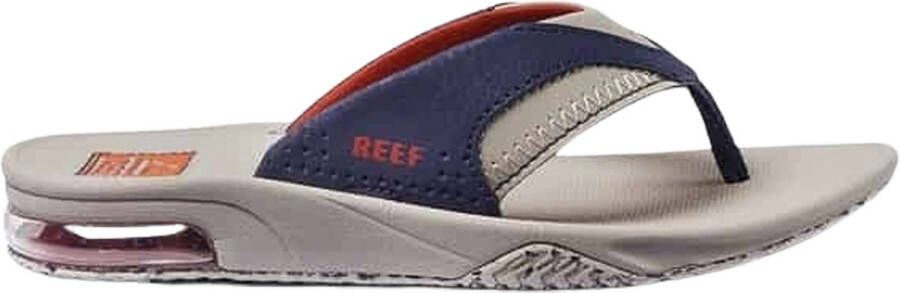 Reef Kids Fanning Jongens Slippers Taupe Donkerblauw - Foto 2