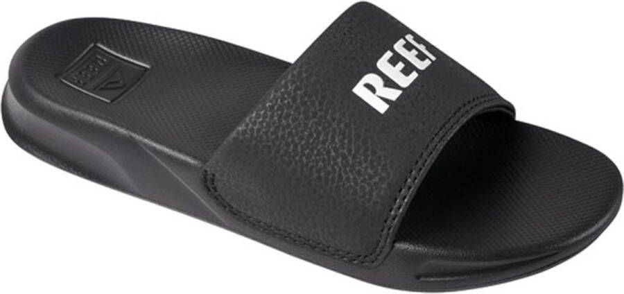 Reef Kids one slide badslippers zwart Rubber Logo 31