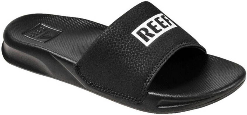 Reef Kids one slide badslippers zwart Rubber Logo 31