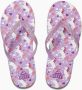 Reef Kids Stargazer Prints teenslippers met glitters zilver roze Meisjes Rubber 35 - Thumbnail 2