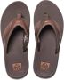Reef Leather Fanning Heren Slippers Bronze - Thumbnail 3
