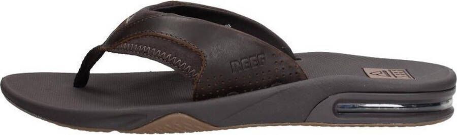 Reef Leather Fanningdark Brown Heren Slippers Donkerbruin - Foto 6