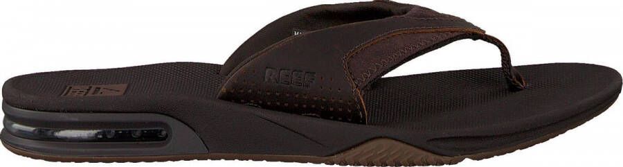 Reef Leather Fanningdark Brown Heren Slippers Donkerbruin - Foto 7