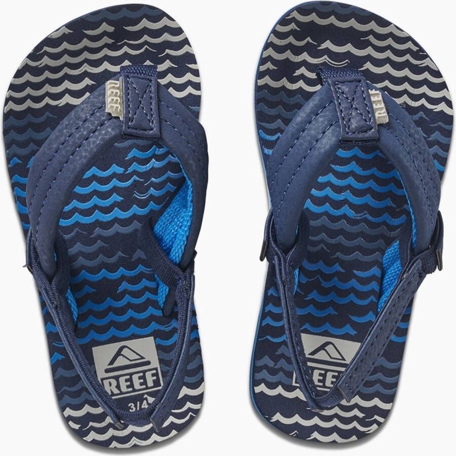 Reef Little Ahi Jongens Slippers Blauw