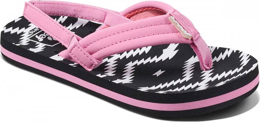 Reef Little Ahi Meisjes Slippers Roze Zwart