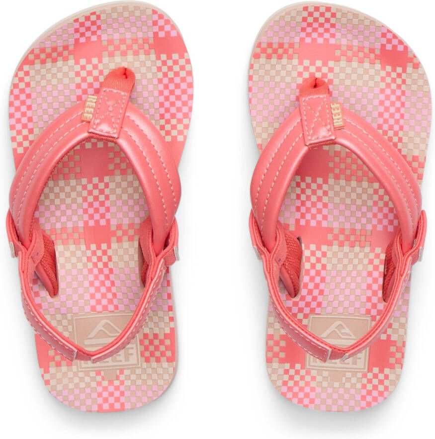Reef LITTLE AHI PINK PLAID Meisjes Slippers pink plaid