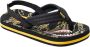 Reef Little Ahi teenslippers zwart groen Textiel 23 - Thumbnail 2