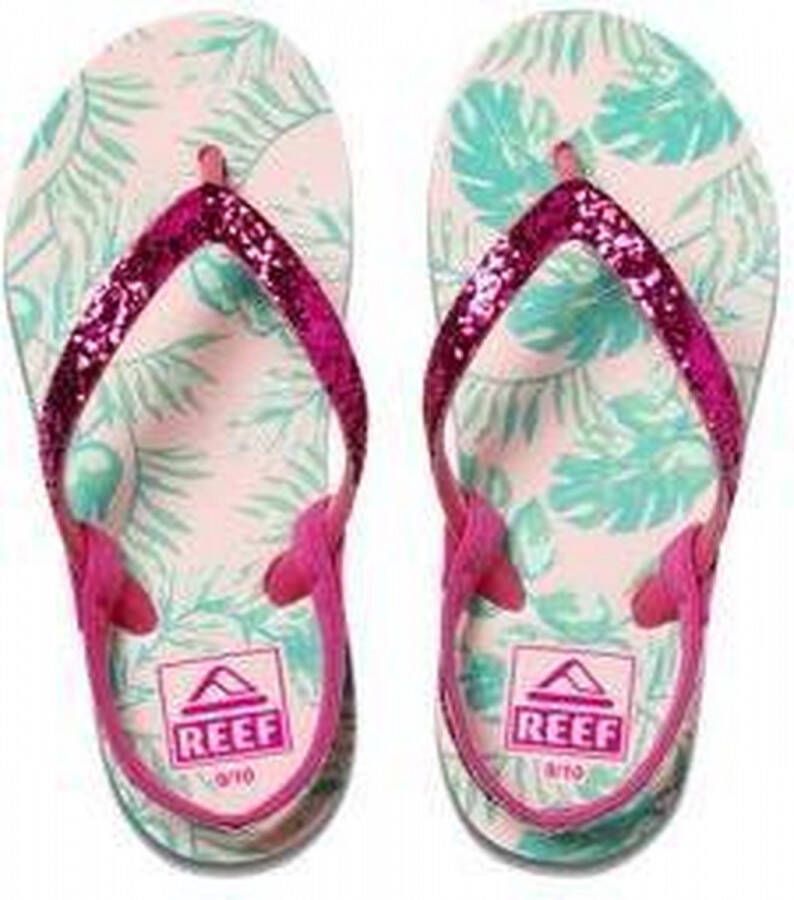 Reef teenslippers met hielbandje roze met glitters Rubber 23-24 - Foto 5