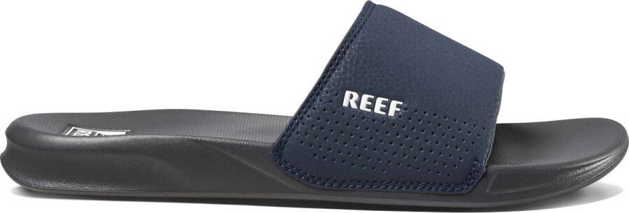 Reef One Slidenavy White Heren Slippers Donkerblauw Wit
