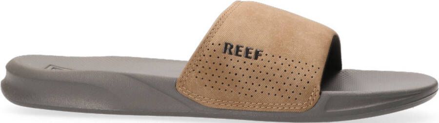 Reef One Slidegrey Tan Heren Slippers Grijs Cognac - Foto 4