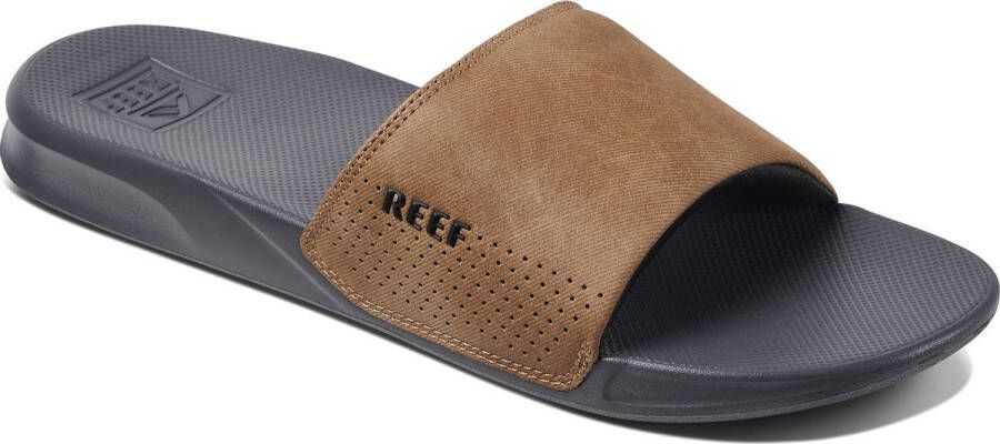 Reef One Slide Heren Slippers Grijs Bruin