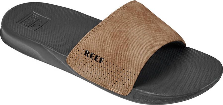 Reef One Slide Heren Slippers Grijs Bruin